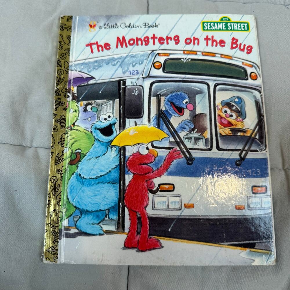 Little Golden Book Sesame Street Monsters Wheels on the Bus 2013